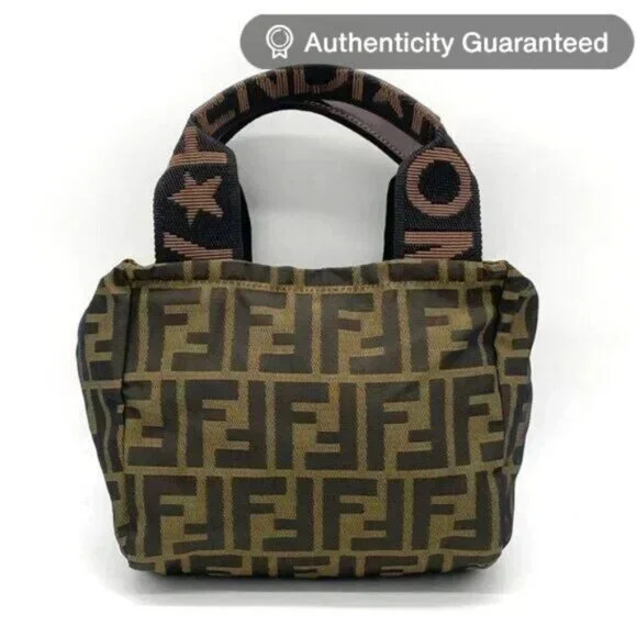 FENDI キャンバス ミニバッグ ズッカベージュ FF FENDI FENDI/フェンディ キャンバス ミニバッグ ズッカ ベージュ